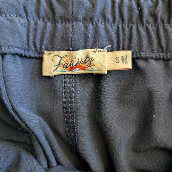 Faherty Womens Small Navy Blue Shorts Vacation Resortwear Beach Summer Casual - Picture 5 of 6